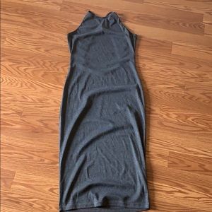 Gray midi dress